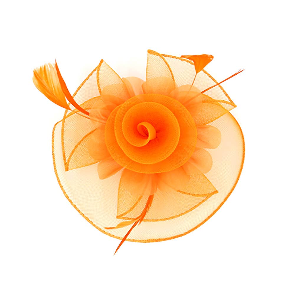 Sensibling Corp. - Vendita all'ingrosso Fascinator - Donna - Fascinator / Cerchietto con Fiore, Piuma e Rete12