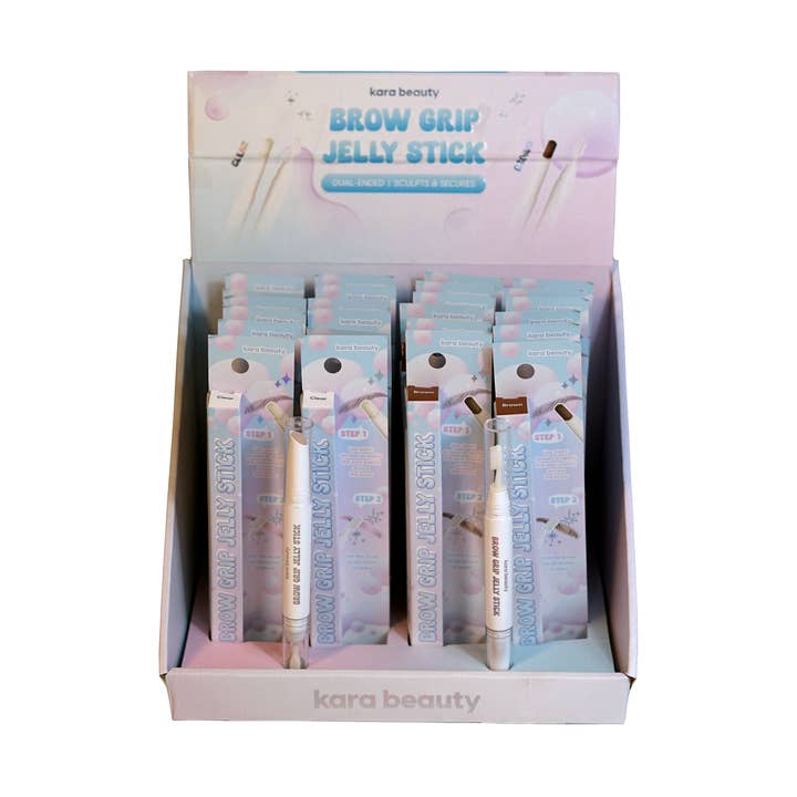 Brow Grip Jelly Stick - Display Set for wholesale by Kara Beauty