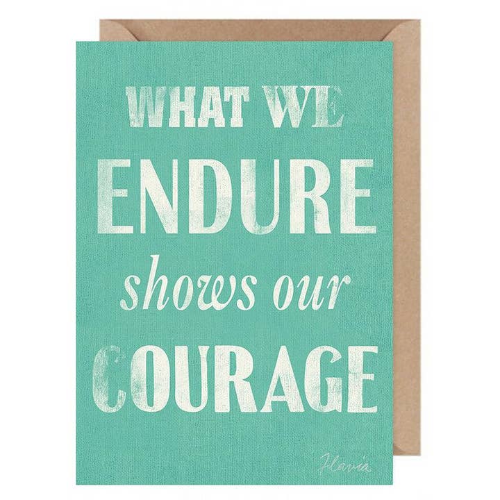 Vad vi uthärda Tro... Flavia Card av Flavia Weedn 100% bomull Tillverkad i Schweiz 0402-3991 för wholesale av Flavia Art Studios