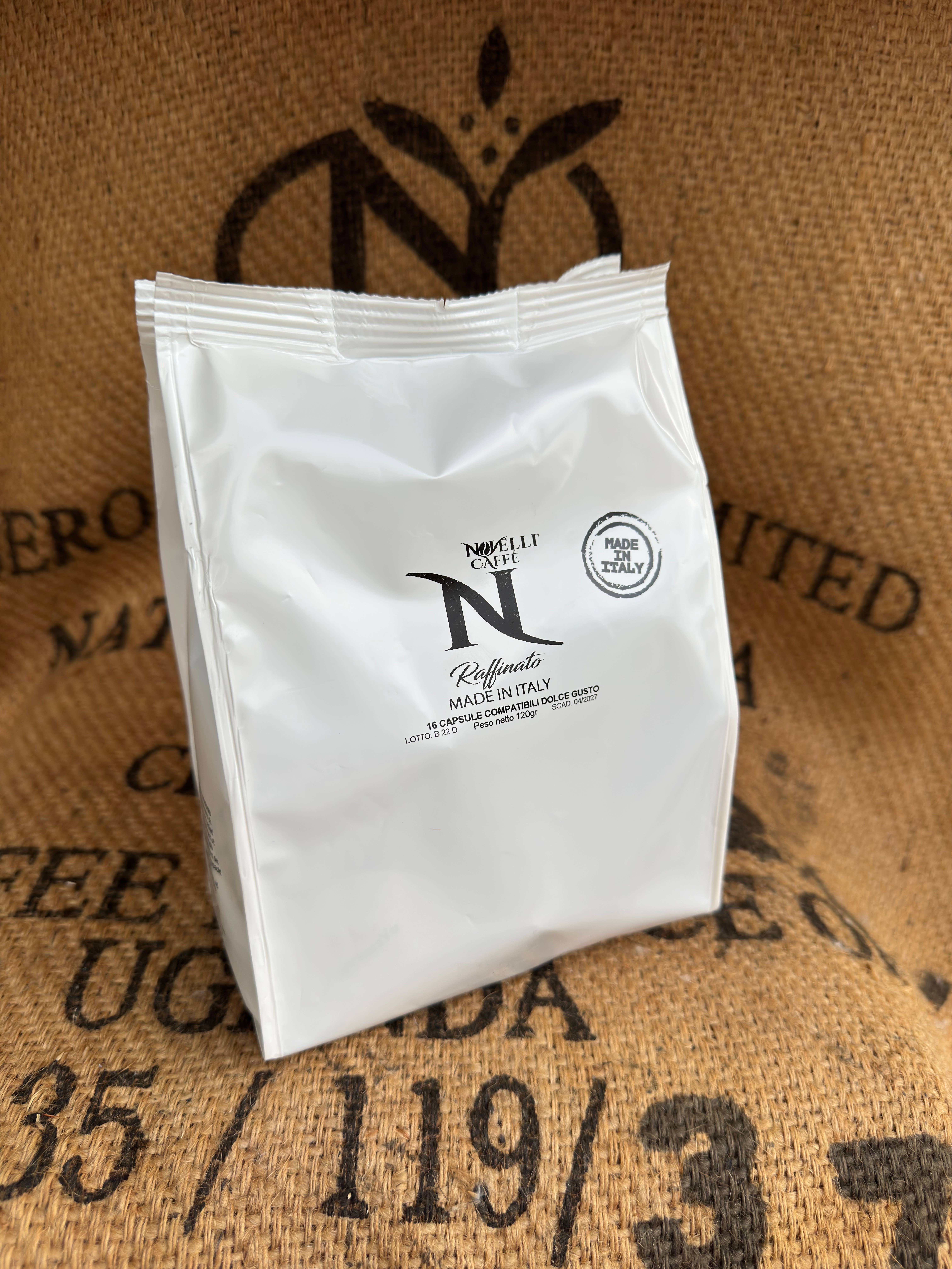 Novelli caffè – Großhandel Instantkaffee/-espresso – Novelli Caffè 16 Kaffeekapseln Dolce Gusto Raffinato4