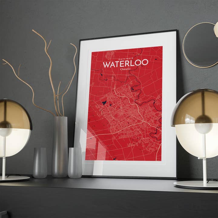 OurPoster.com - Wholesale Poster - Waterloo City Map Poster138