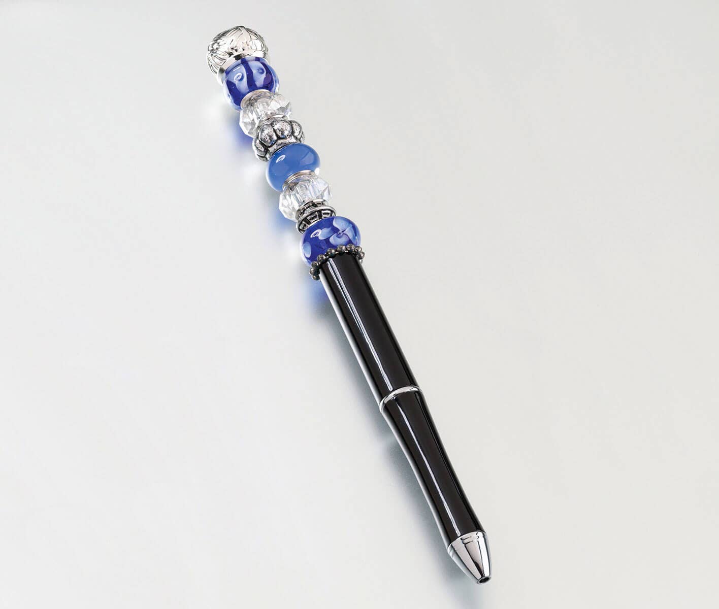 Lillian Rose - Wholesale Pen - Lillian Rose Pen with Blue Removable Beads0