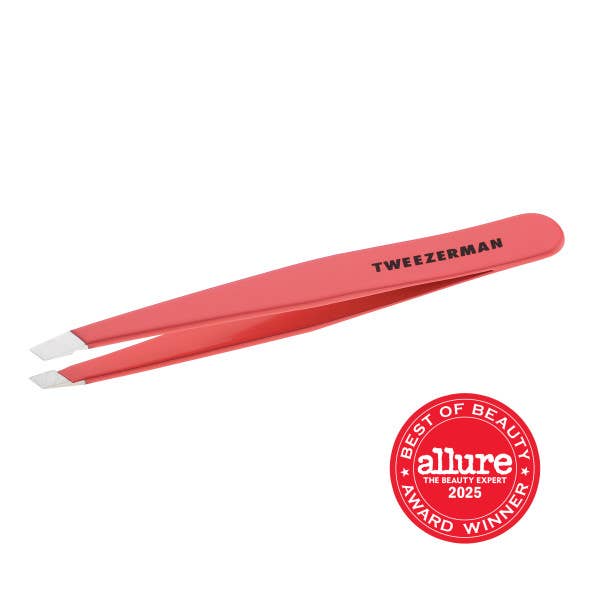 Slant Tweezer Geranium for wholesale by Tweezerman