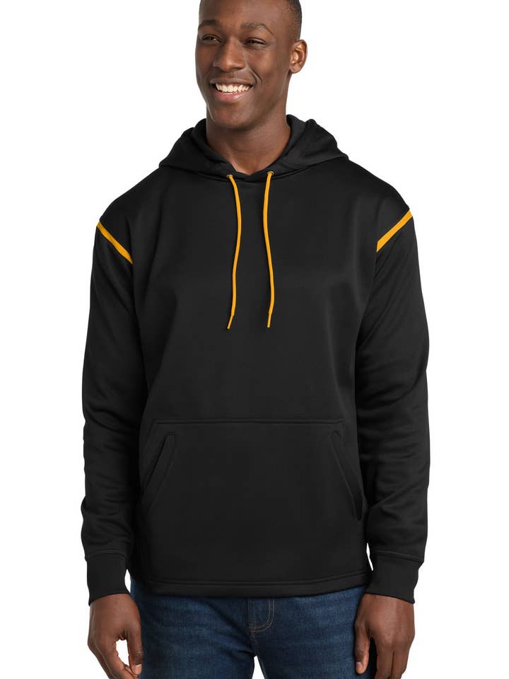 Ink Tees Custom T-Shirt Personlig Print, Premium Kvalitet, Hurtig Ekspedition, Flere Farver Sport-Tek Tech Fleece Colorblock Hættetrøje. F246 for engroshandel hos Ink Tees Custom Tshirts