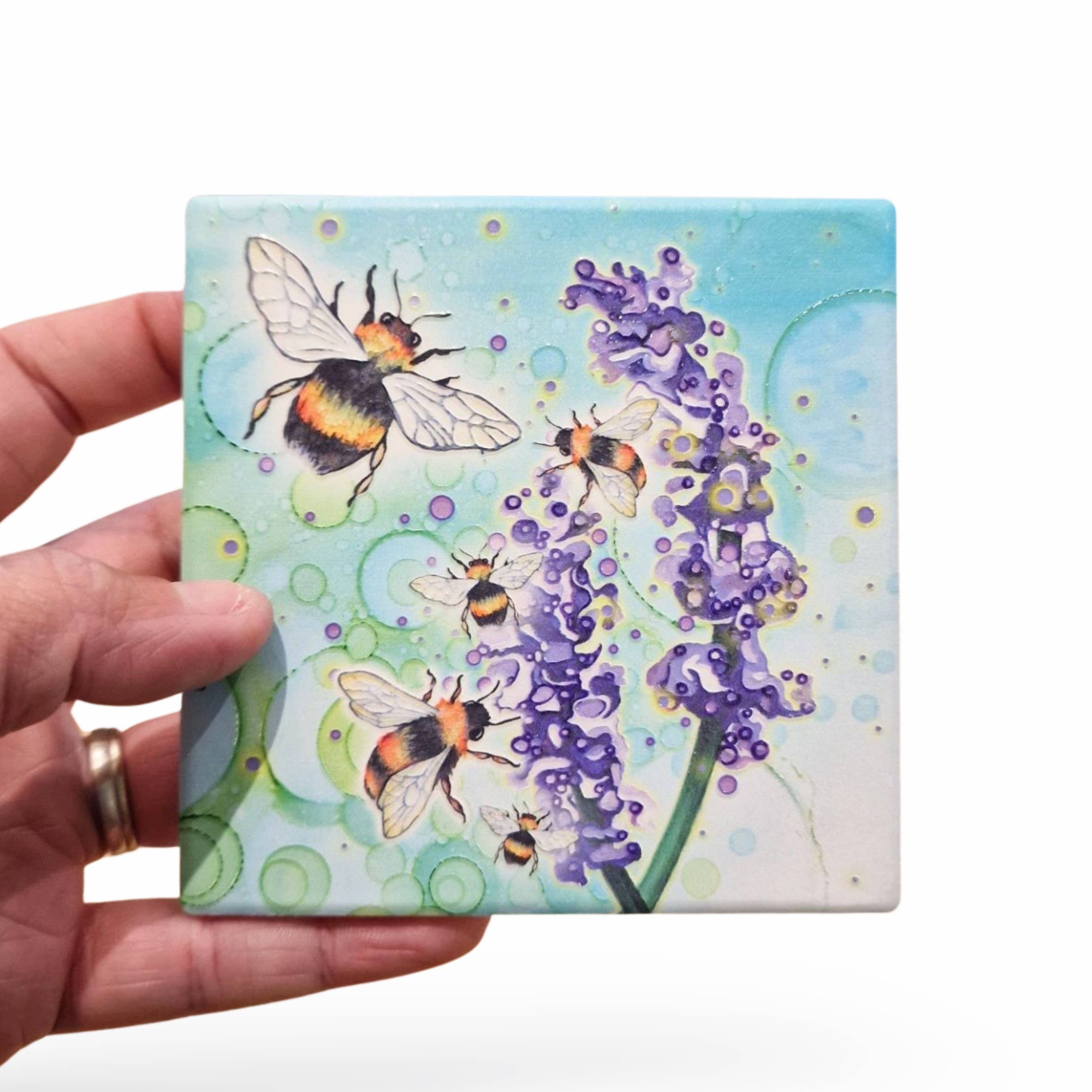 By Jo Crafts – Base de copos por atacado – 06-C  Porta-copos Abelha9