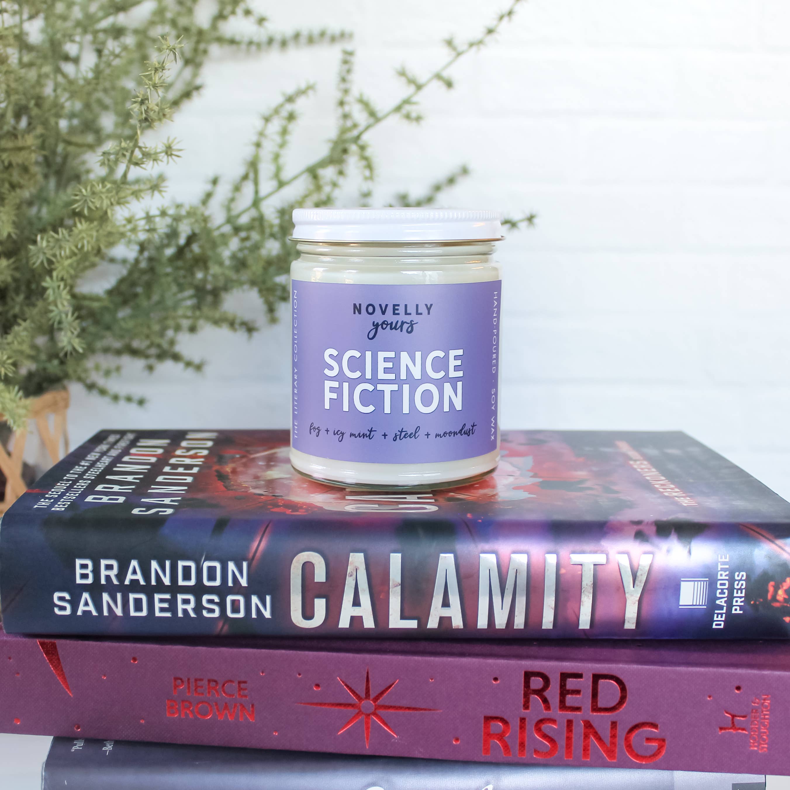 Novelly Yours - Wholesale Jar/Filled Candle - Science Fiction Candle | Literary Candle for Sci-Fi Fans5