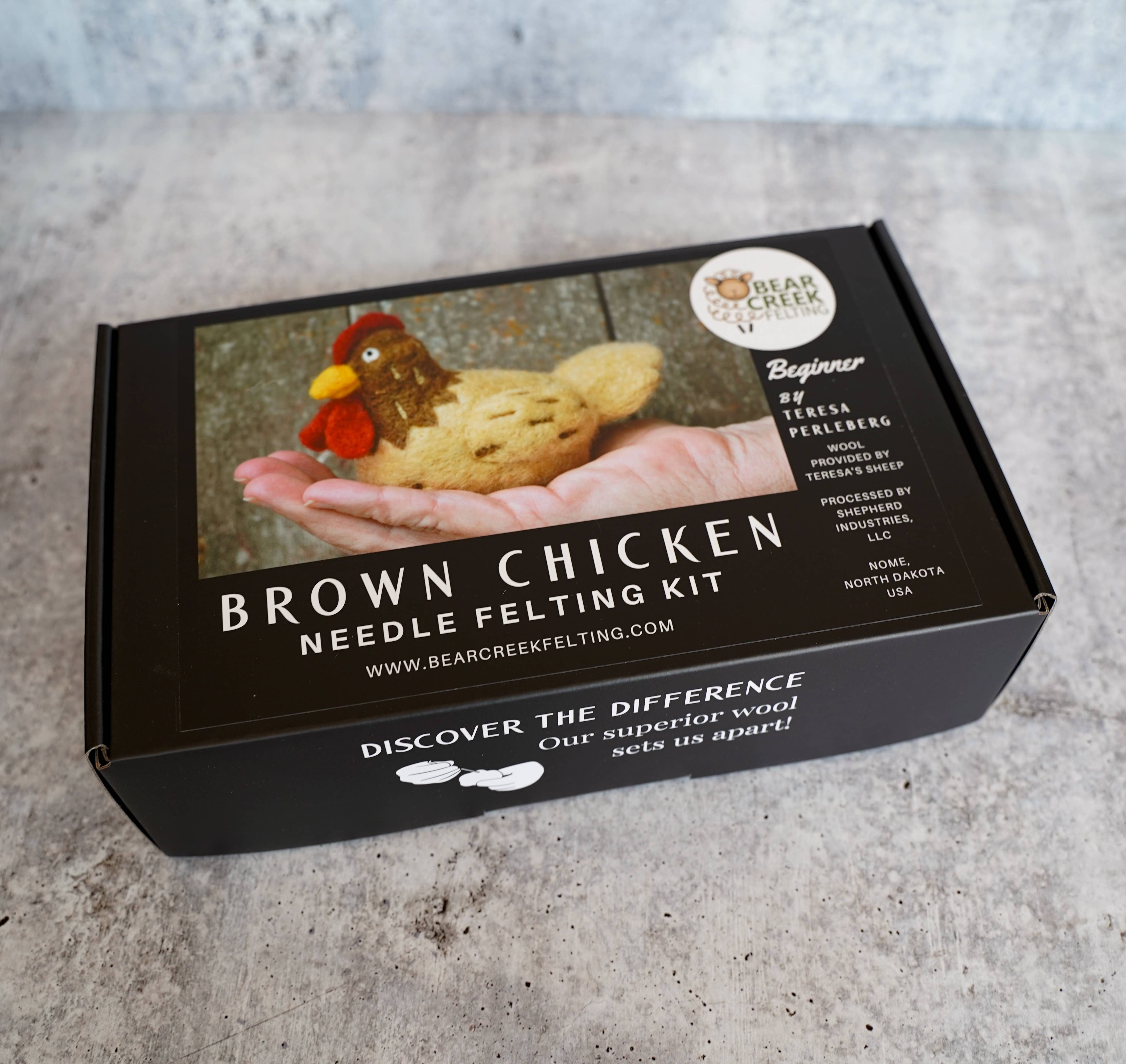 Bear Creek Felting - Wholesale Craft Sewing Kit - Chicken Needle Felting Kit (Beginner)11