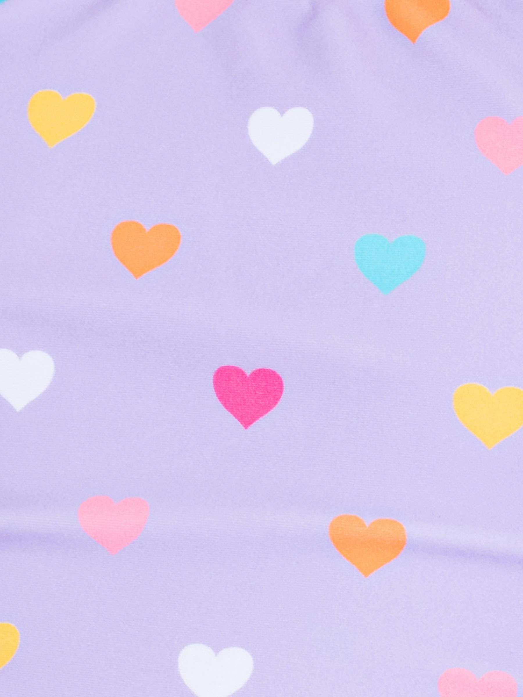 Lila Flickor Lavendel Färgglada Hjärtan Fjärilsärm Baddräkt i Ett Stycke för wholesale på Faire7