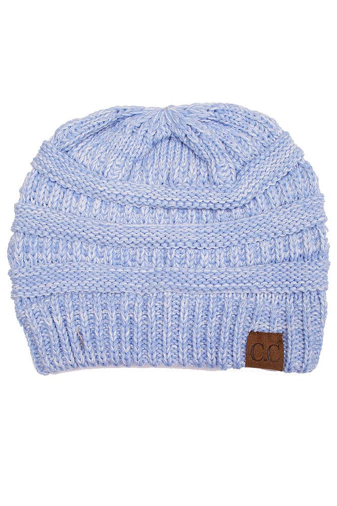 Hana - Wholesale Beanie - Women's - C.C Two Tone Color Knit Beanie24