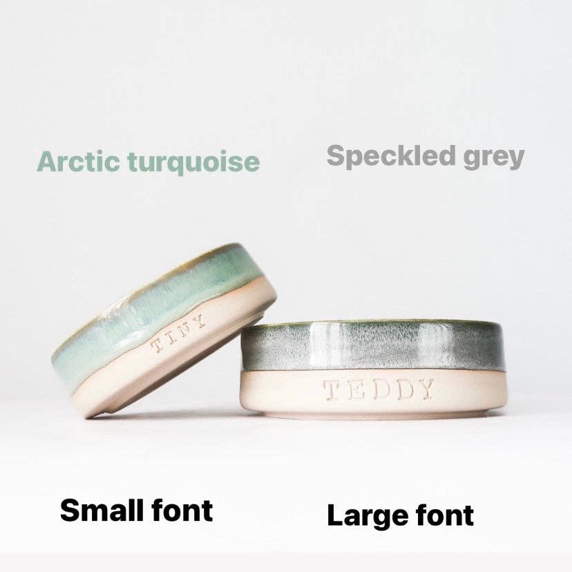 HKA ceramics - Wholesale Pet Bowl - Cat/Dog - Personalised Block Colour Pet Bowl5