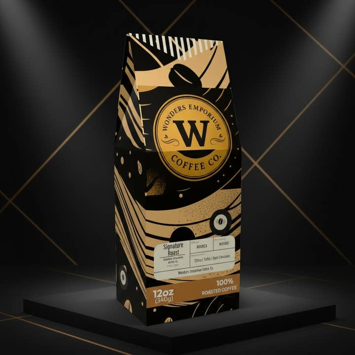 Signature Roast (12oz Medium Blend) for wholesale by Wonders Emporium Coffee Co.