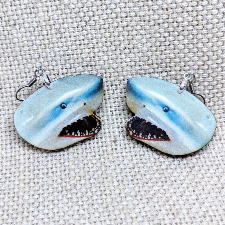 Shark Earrings for wholesale by Iamsonotcool