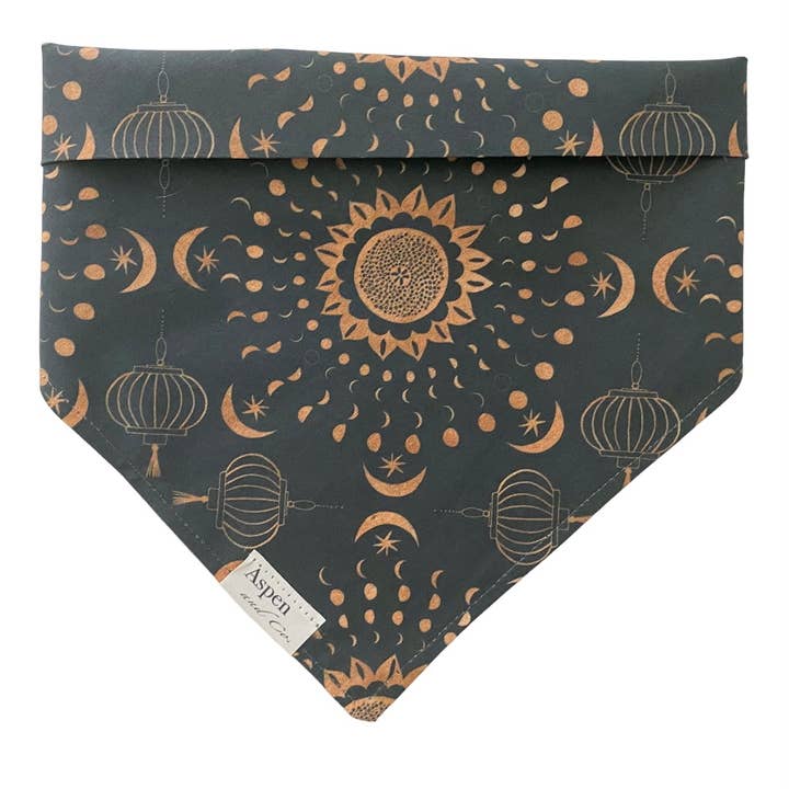 'Moon Dance' Dog Bandana for wholesale by Aspen and Co.
