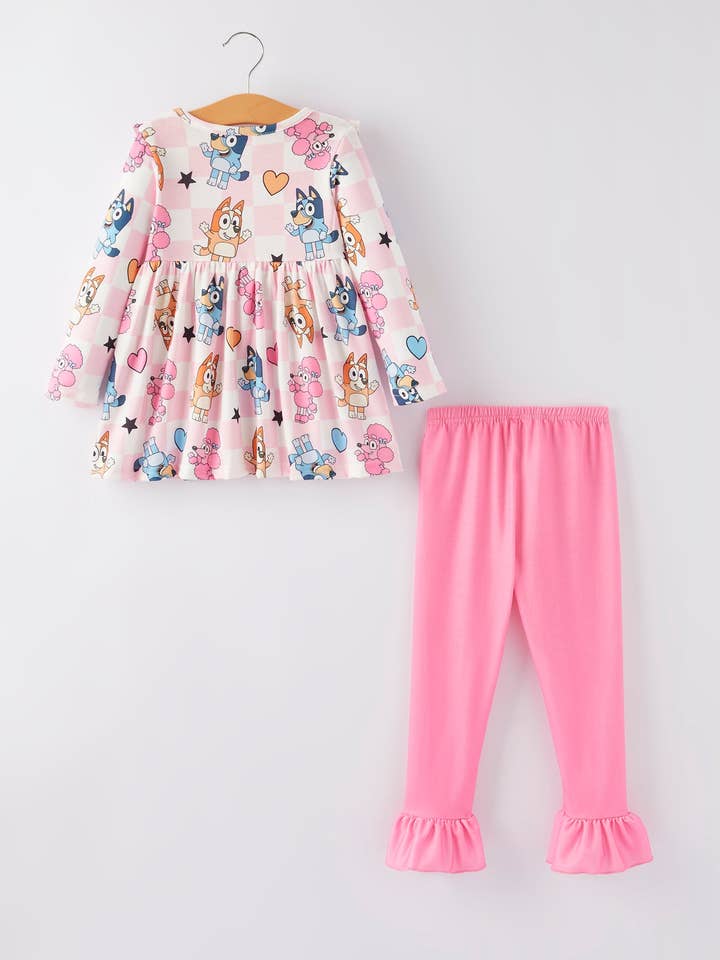 Rylee Faith Designs - Wholesale Top & Pant Set - Kids - Baby Girls Bluey Print Set