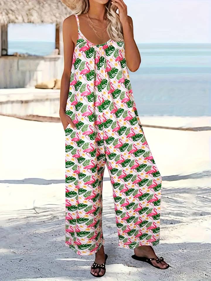 Rosa Clothing - Wholesale Jumpsuit - Women's - Western Ranch Rodeo & Others Graphic Jumpsuit8