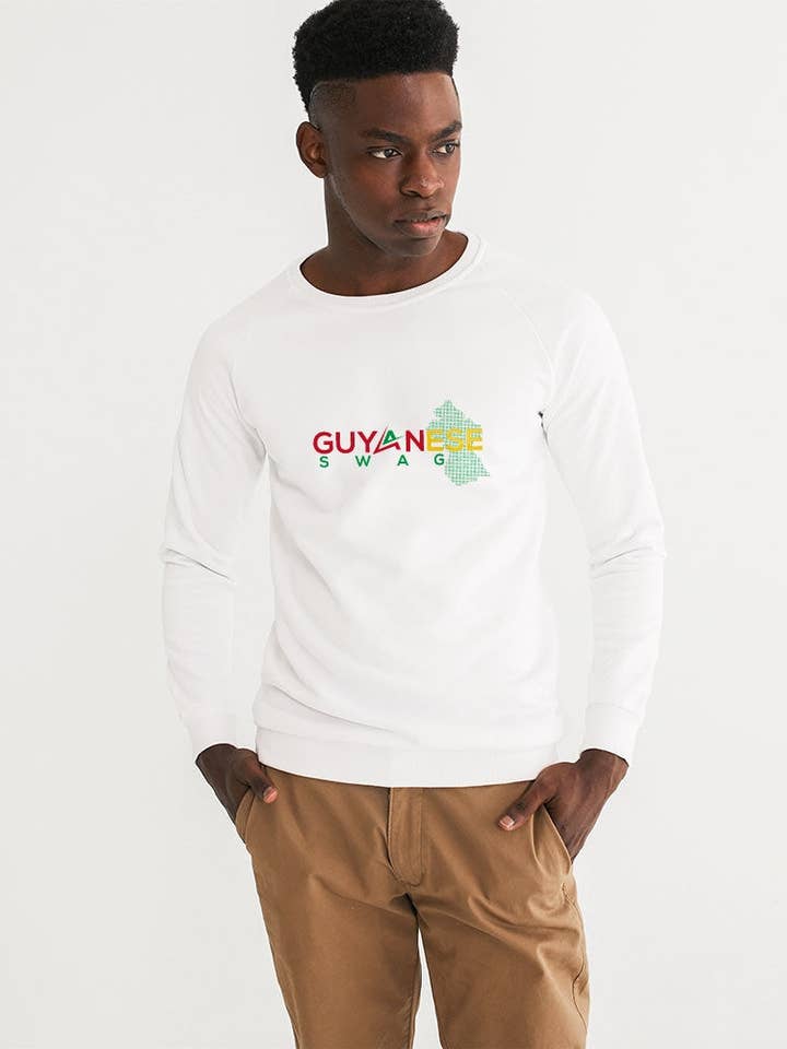 Guyanese Herren Sweatshirt Swag Guyana Map für den Großhandel von Guyanese Swag