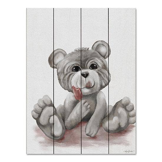 Ellie the Baby Bear - 12x16 Wood Pallet Wall Art -AB193 for wholesale by Penny Lane Fine Art