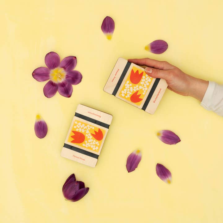 Studio Wald - UK Made – Kit de artesanato DIY por atacado – Prensa de flores de bolso - Tulipa1