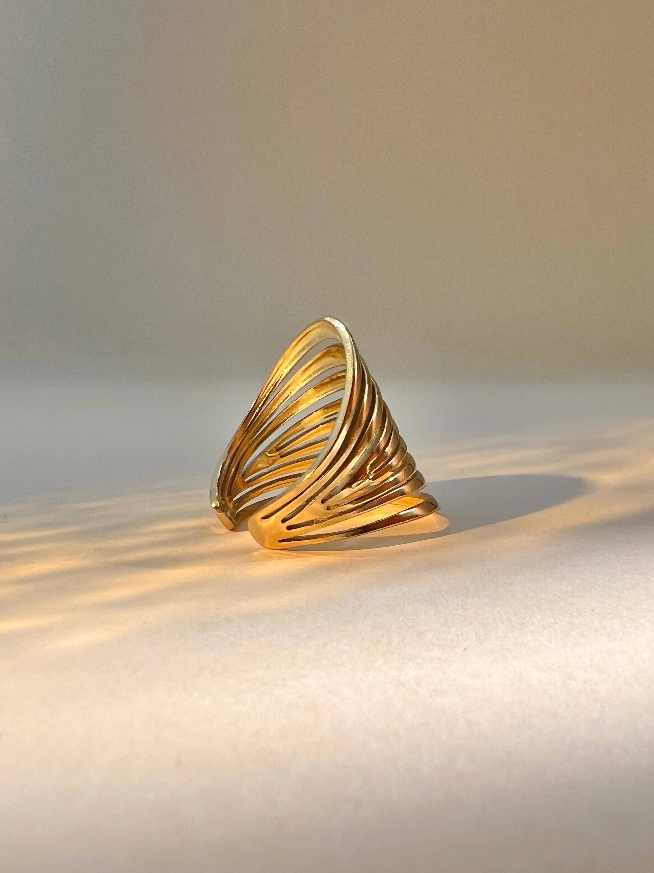 COSMOS - Wholesale Band/Stacked Ring - Adjustable multiple row ring in stainless steel2