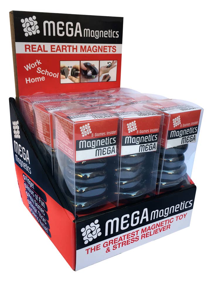 Zorbitz Mega Magnetics 9 pc Display Real Earth Magnet for wholesale by Zorbitz