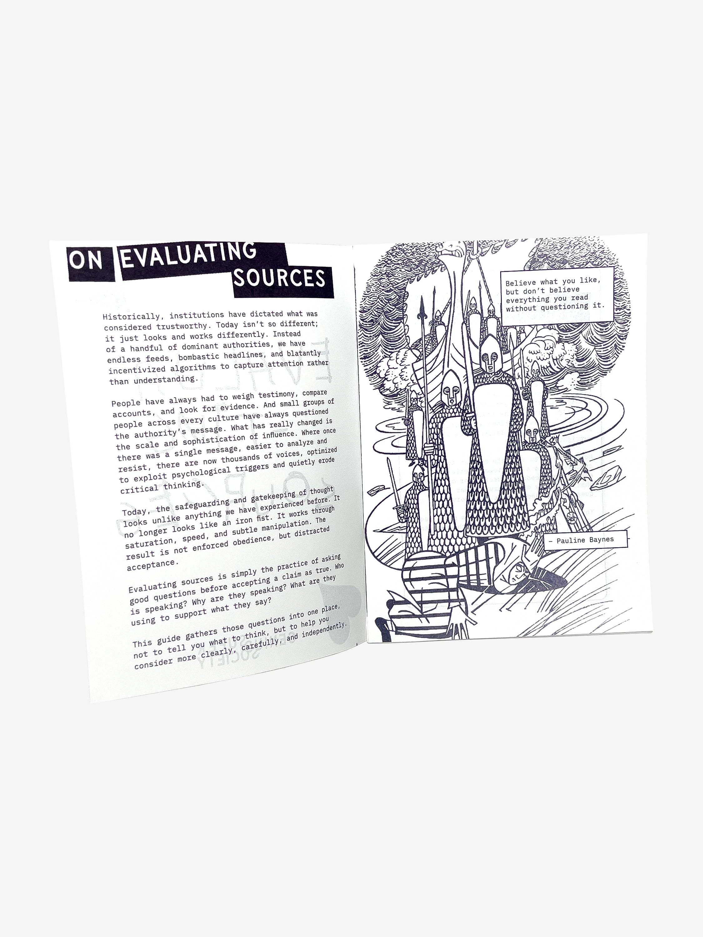 Super Genius Society - Wholesale Book - Adult - Evaluating Sources Zine1