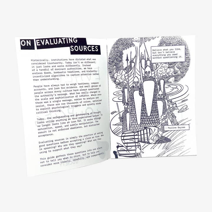 Super Genius Society - Wholesale Book - Adult - Evaluating Sources Zine1