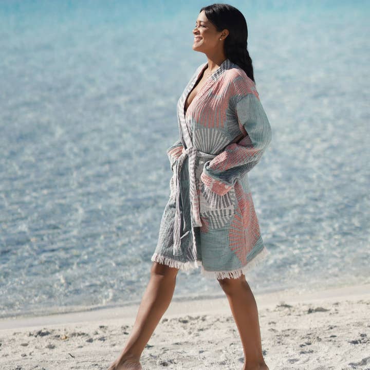 Bagno Milano - Vente Peignoir – femme - Collection de peignoirs et ponchos en peshtemal bio Bagno Milano6