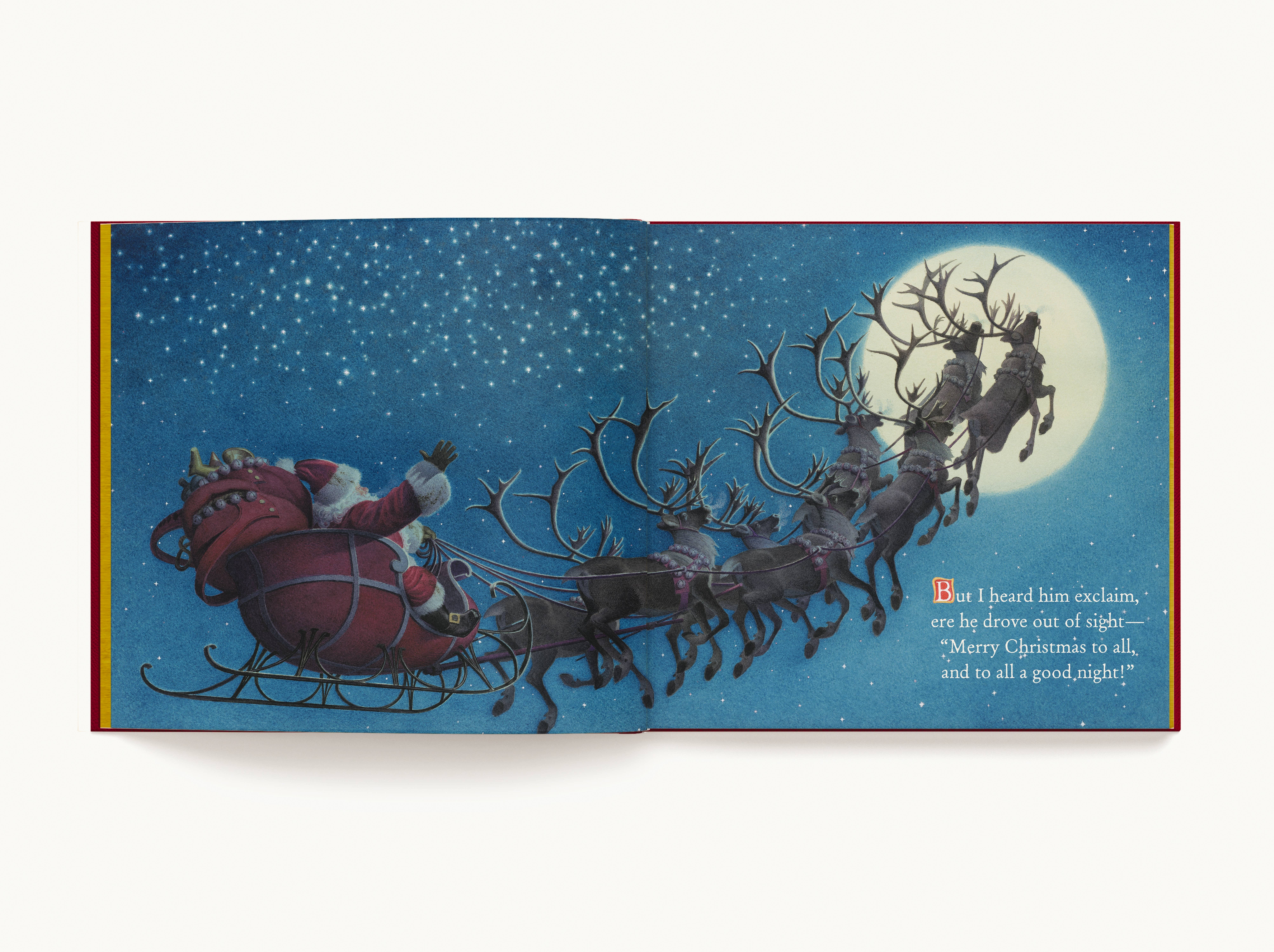 HarperCollins Focus - Wholesale Display Book - The Night Before Christmas :Collectible Faux Leather Edition6