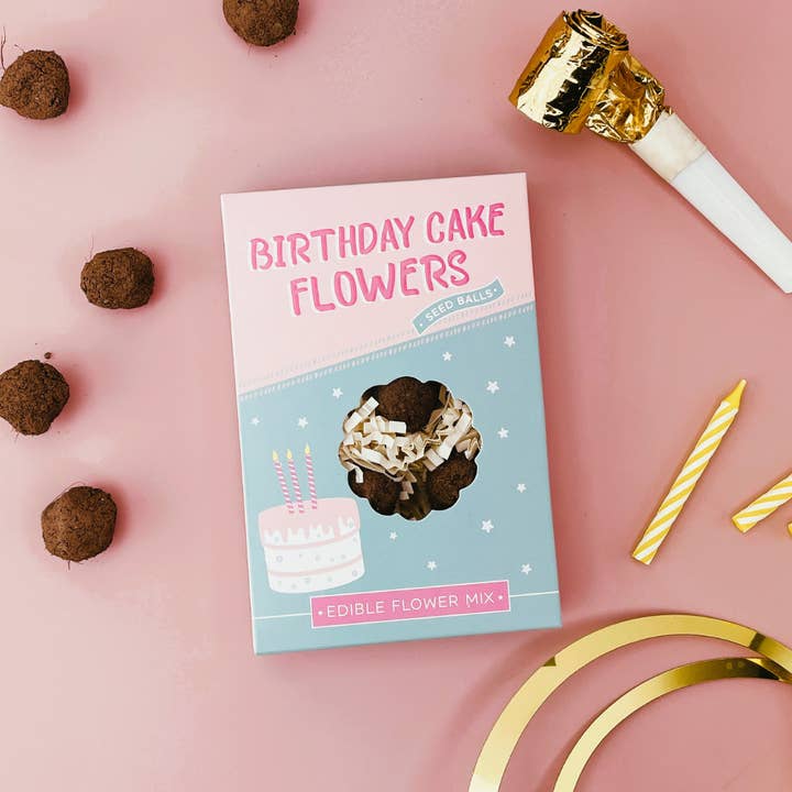 Sow the Magic - Wholesale Plant Seeds - Birthday Cake Edible Flowers Garden Seed Ball Gift Box