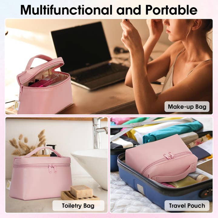 wandf - Wholesale Makeup/Cosmetic Bag - Makeup Cosmetic Bag Eco Vegan Leather With Built-in Pocket20