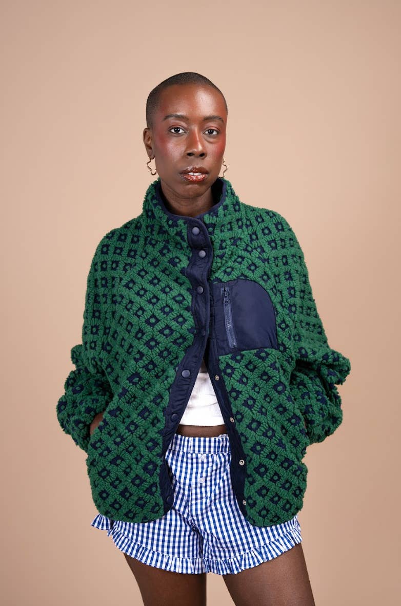 Midnight Lunch - Vendita all'ingrosso Giacca - Donna - Giacca Teton | Blu navy + Verde