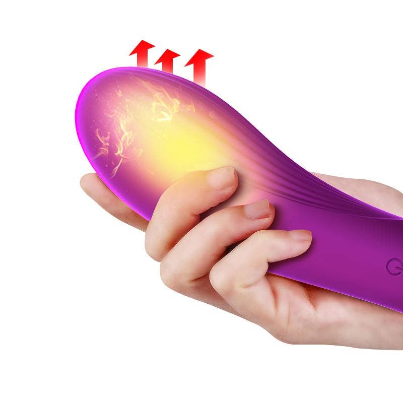 Kinky Pleasure - Wholesale Sex Toy - Foxshow - 63-00005 - Remote control Panty vibrator - Heat function - Voice control function - 10 Function - Rechargeable - 9 cm x 9 cm - Luxury Giftbox - Purple2