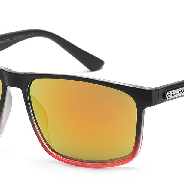 Biohazard Square Sunglasses - Lightning Design for wholesale by Luna Sunglasses