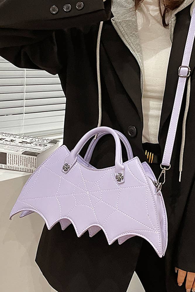 UNISHE - Wholesale Top Handle Bag - Women's - Halloween Bat PU Handbag ZK2203