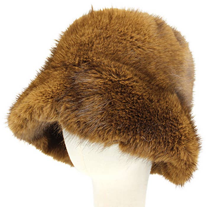 Sensibling Corp. - Wholesale Bucket Hat - Women's - Soft Plush Faux Fur Winter Bucket Hat10