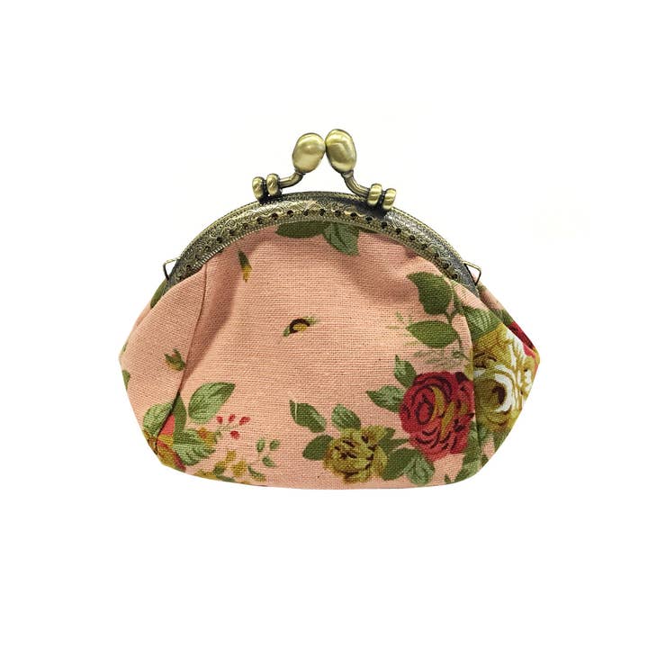 Wrapables.com - Wholesale Coin Purse - Women's - Wrapables Canvas and Floral Coin Purse Wallet (Set of 2)7