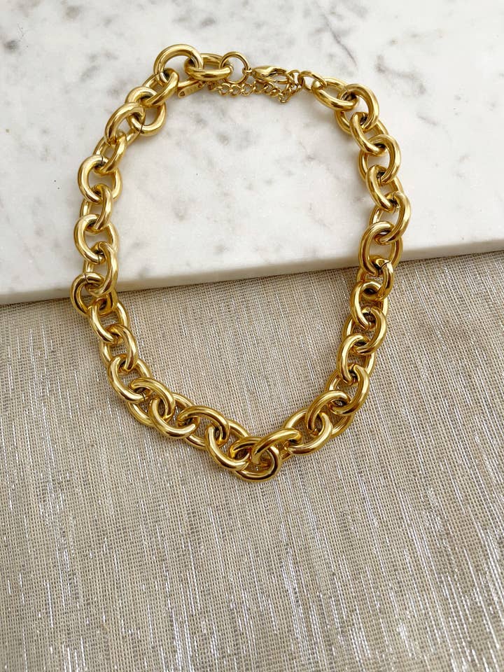 8830JN - Natalie Gold gefüllte Halskette für den Großhandel von Renee and Renae | Formerly The Katz Meow Creations