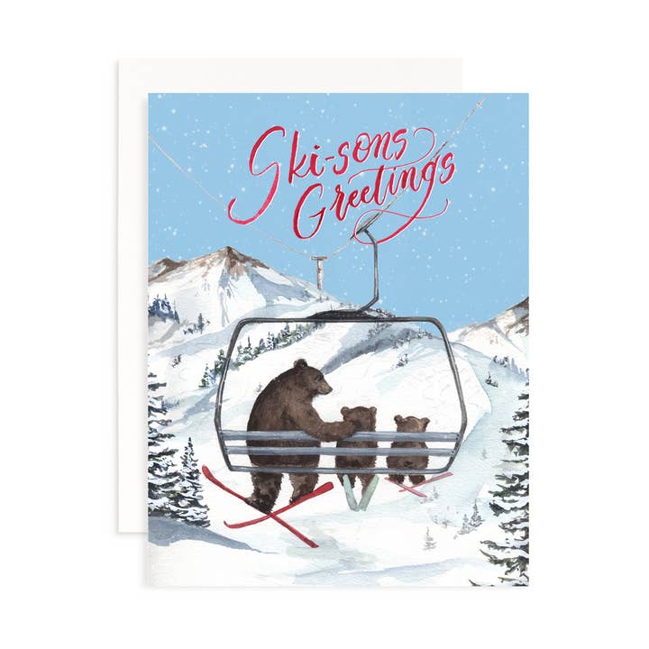 Cami Monet - Wholesale Christmas card - Ski-sons Greetings Christmas Greeting Card0