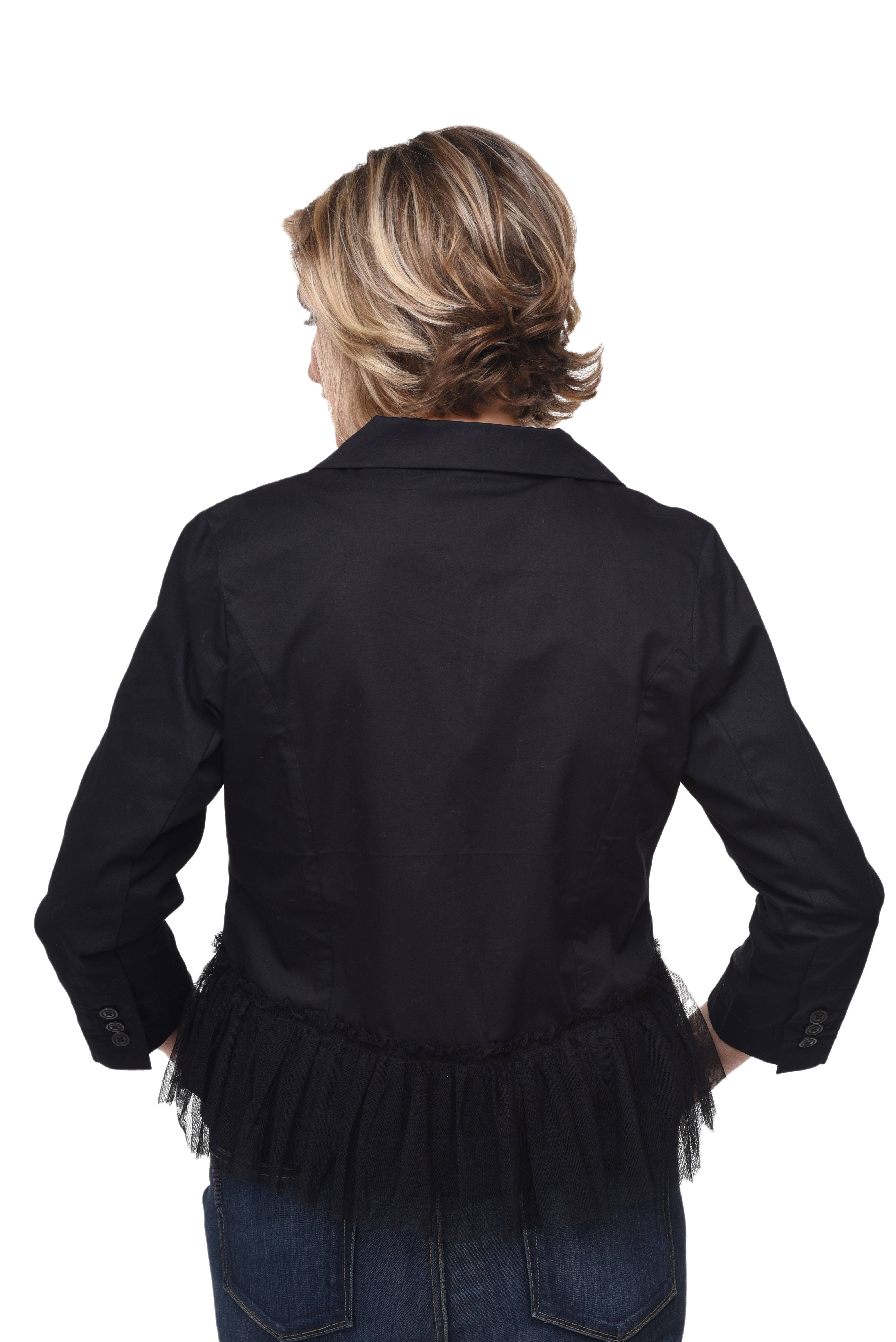 Tulip Clothing - Venta al por mayor Chaqueta - Mujer - Chaqueta Julianna T404 en sarga negra*3