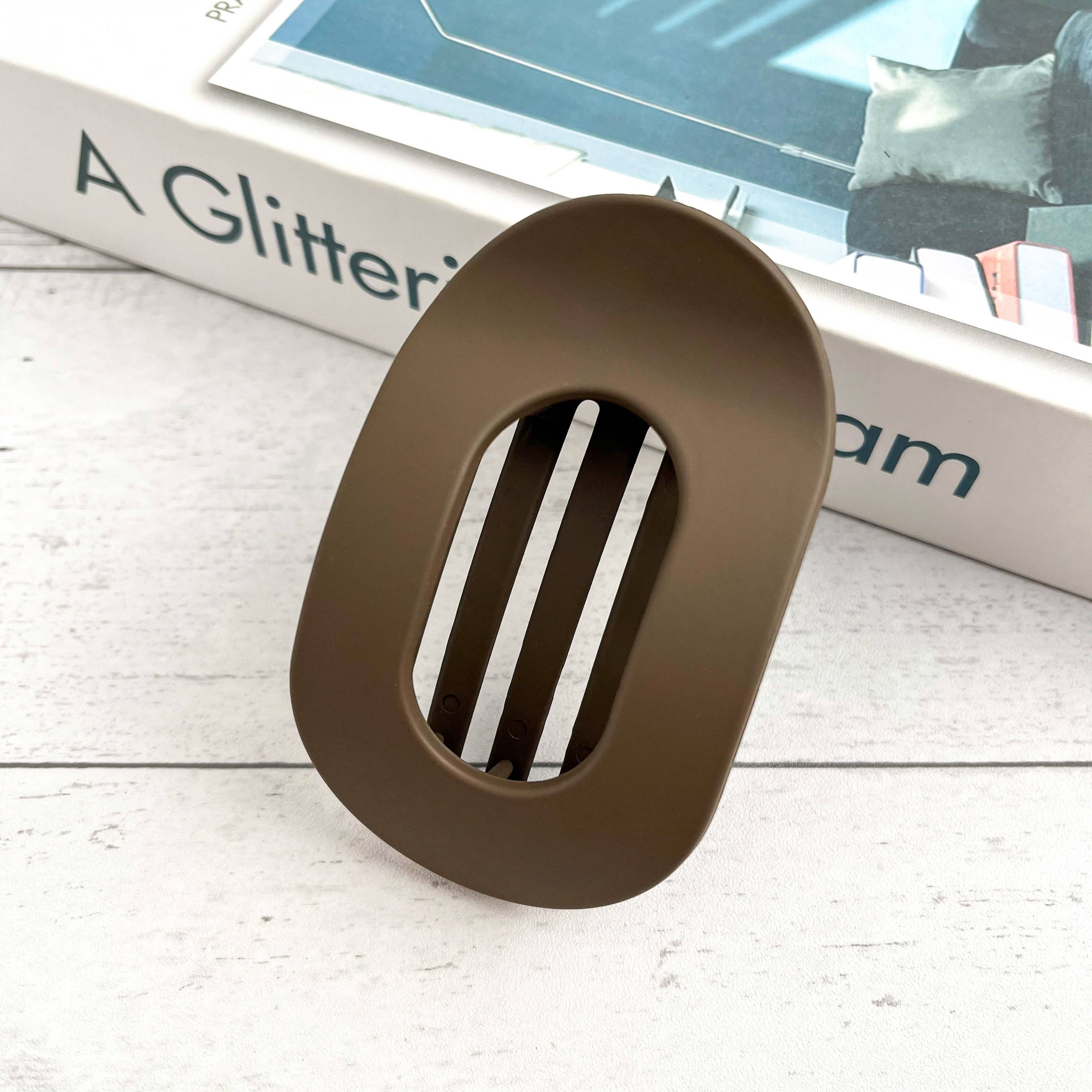 SoapElenGlen - Wholesale Hair clip – Women’s - Solid Color Flat Oval Hair Clip1