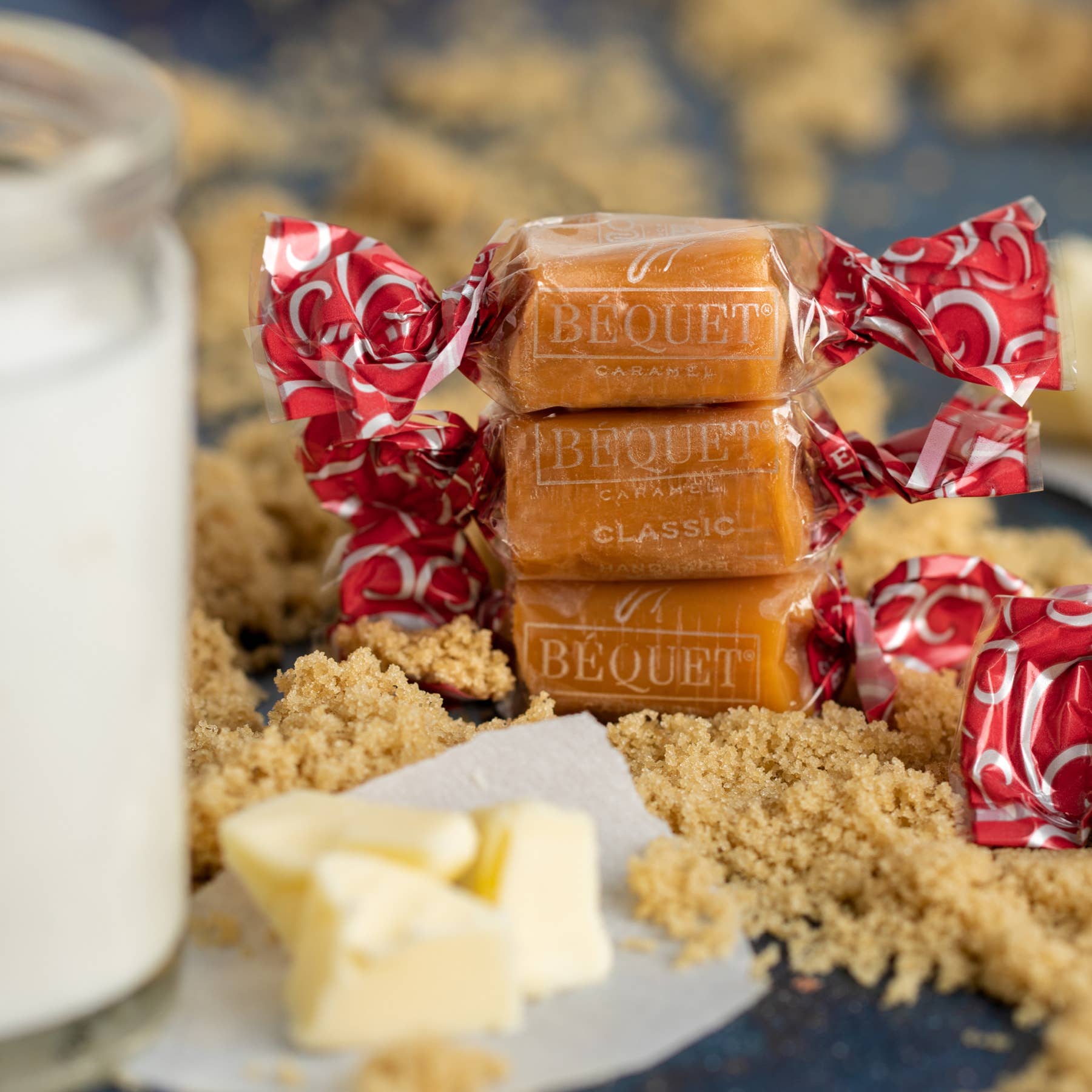 Béquet Confections - Wholesale Caramel - Béquet Gourmet Caramel 8 oz Gift Bag5