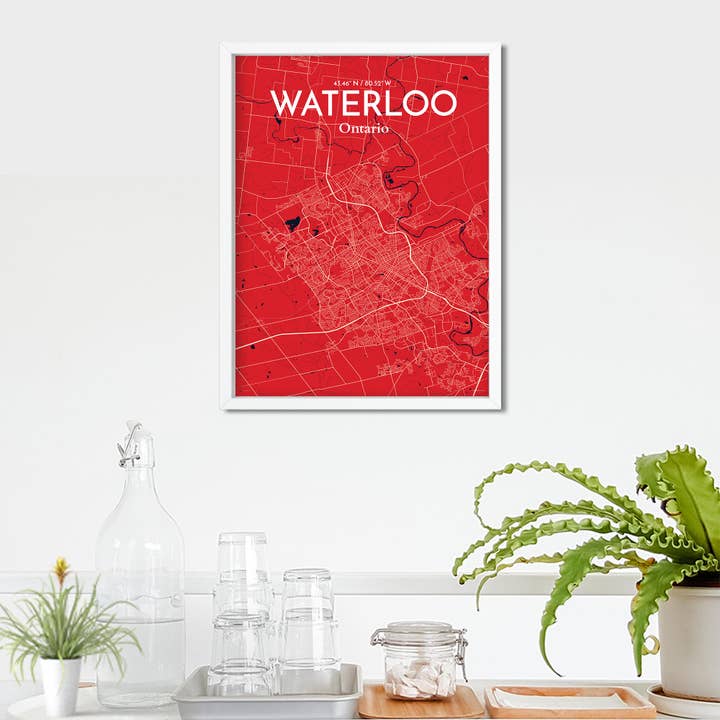 OurPoster.com - Wholesale Poster - Waterloo City Map Poster99