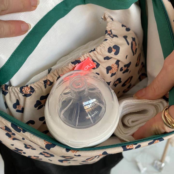 MELLIPOU - Vente Sac ceinture – femme - Sac banane à langer - All over Léopard - Cadeau maman