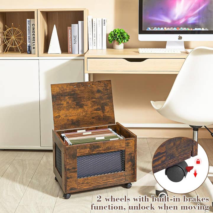 ShipItFurniture - Wholesale Cabinet - Rolling File Cabinet with Hanging Folders