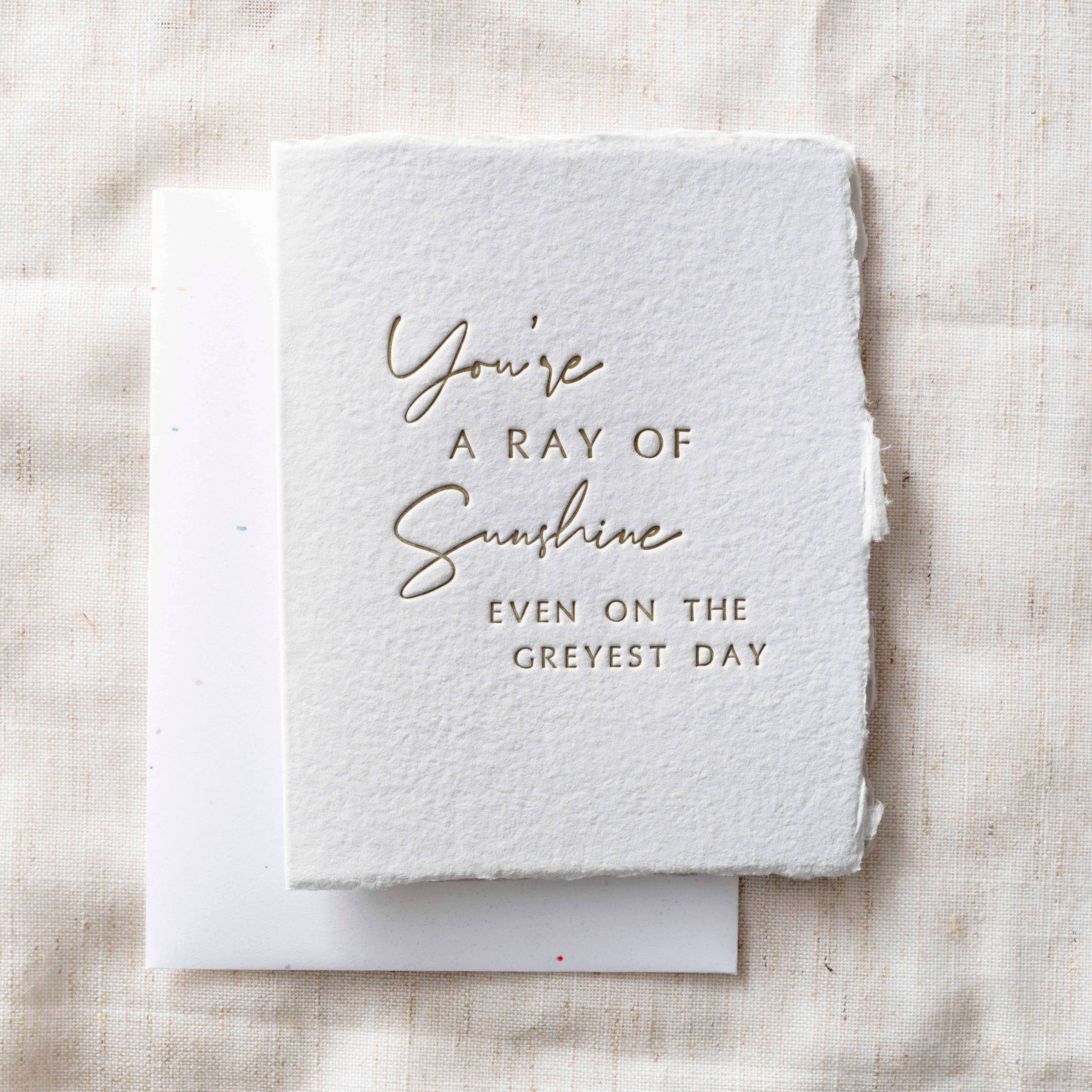 Paper Baristas - Wholesale Friendship Card - You're a ray of sunshine. | Love Friend Greeting Card