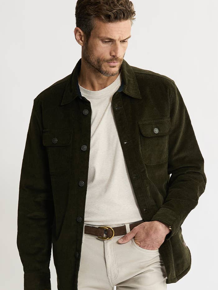 JACHS NY - Wholesale Shirt Jacket/Shacket - Men's - Concord Sherpa Lined Corduroy Shirt Jacket1