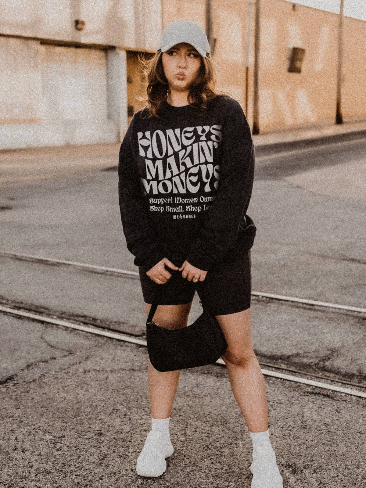 WE THE BABES - Wholesale Graphic Sweatshirt - Women's - Support Women Owned 2.0 Graphic Sweatshirt - Black4