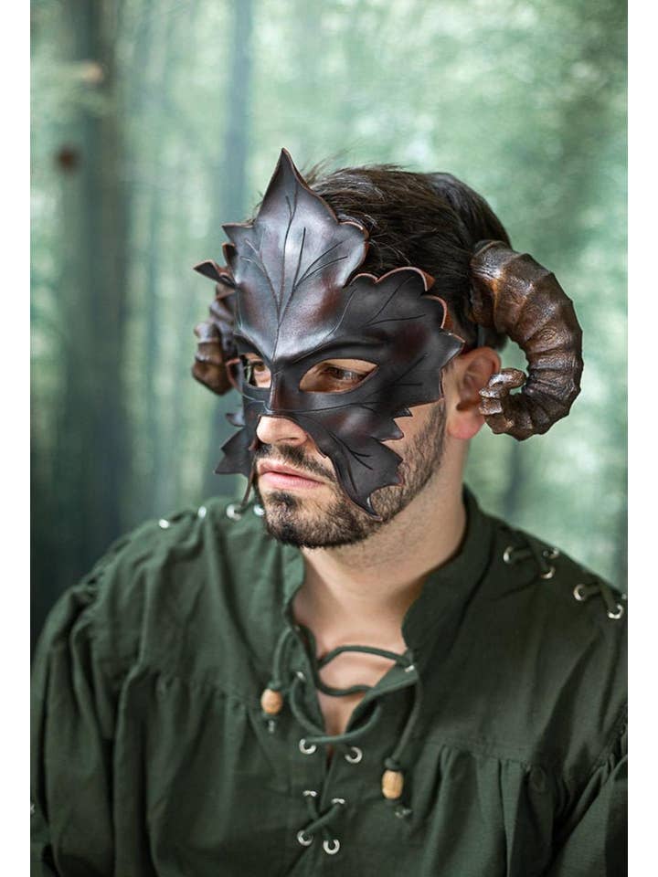 Costurero Real - Vendita all'ingrosso Costume di carnevale - Uomo - Foglia marrone in pelle d'acero Druido Autunno Natura Foresta Woodland