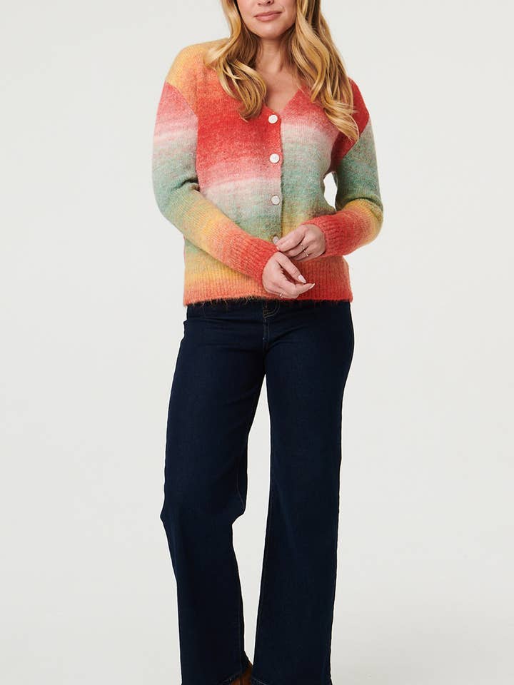 Cardigan con Spalle Cascanti e Stampa Ombre per la vendita all'ingrosso da parte di Stellalondon