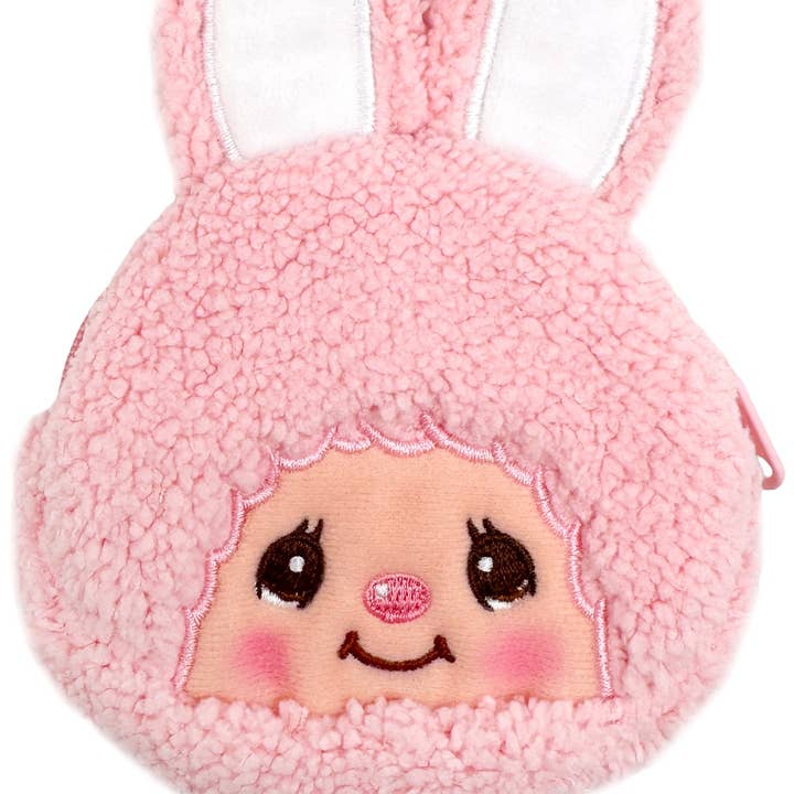 LASR – wholesale Myntväska - Dam – Monchhichi Chimutan Kanin Plysch Karbinhake Myntväska0